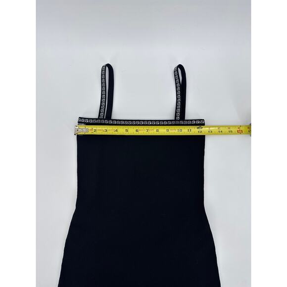 Alexander Wang Black Swarovski Crystal Trim Mini Dress Detachable Straps XS NWT - Picture 10 of 11